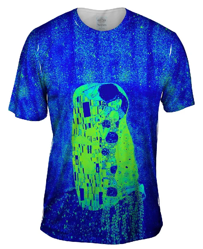 Nature Lover T-Shirt-Pop Art  Pop Art Klimt - "The Kiss Blue And Green" (1907)