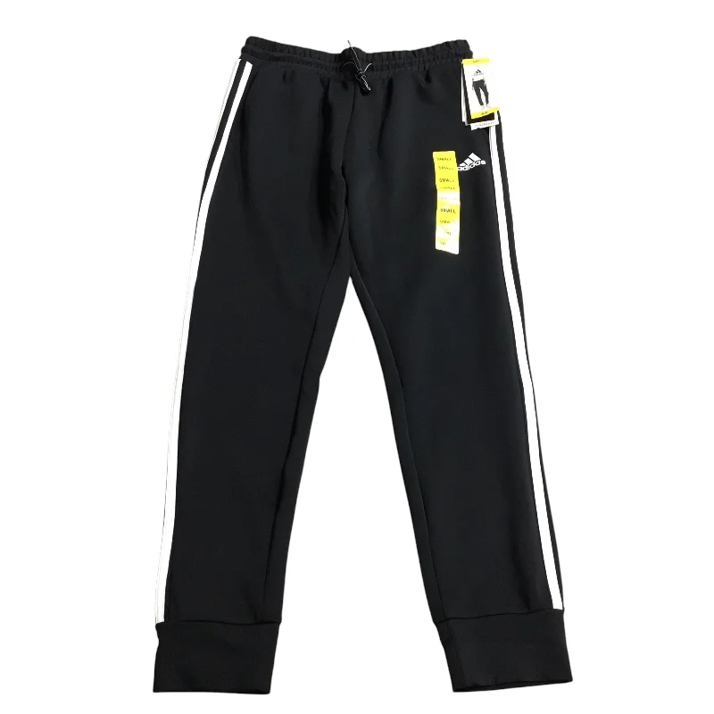 Comfortable Track Pants-Athletic Pants By Adidas In Black, Size: S