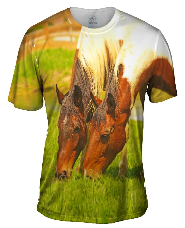 Fitness Quote T-Shirt-Grass Loves Company Horse