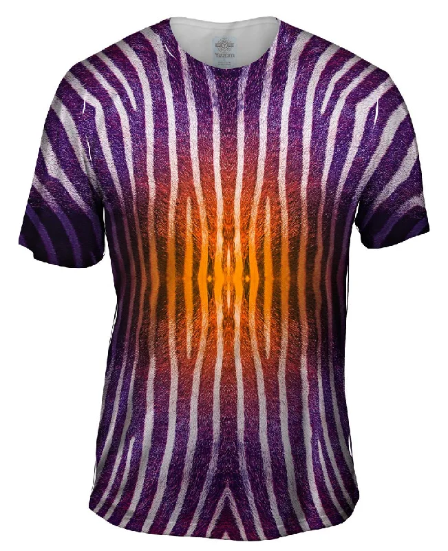 Love Heart T-Shirt-Orange Zebra Stripes Copy