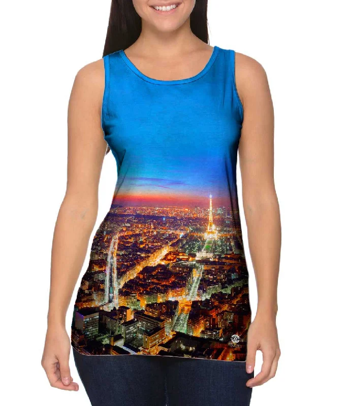 Eco-Friendly Sleeveless Top-Paris Night Glowing