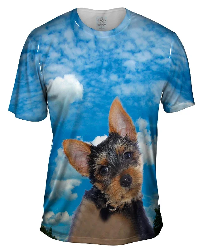 Graphic Artist T-Shirt-Pondering Yorkie