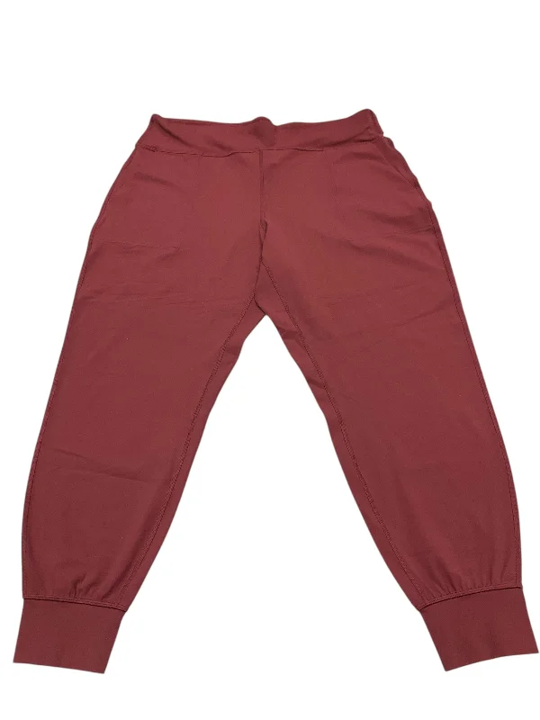 Eco-Conscious Pants-Athletic Pants By Lululemon In Maroon, Size: 18