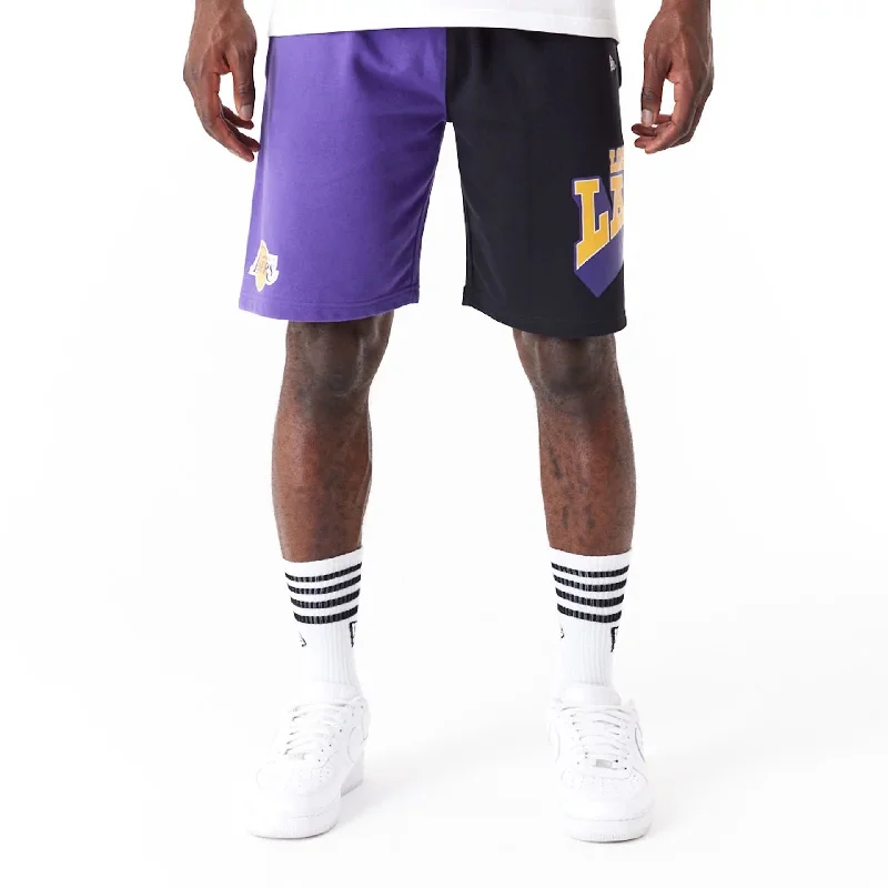 Sweat-Wicking Shorts-LA Lakers NBA Graphic Purple Shorts