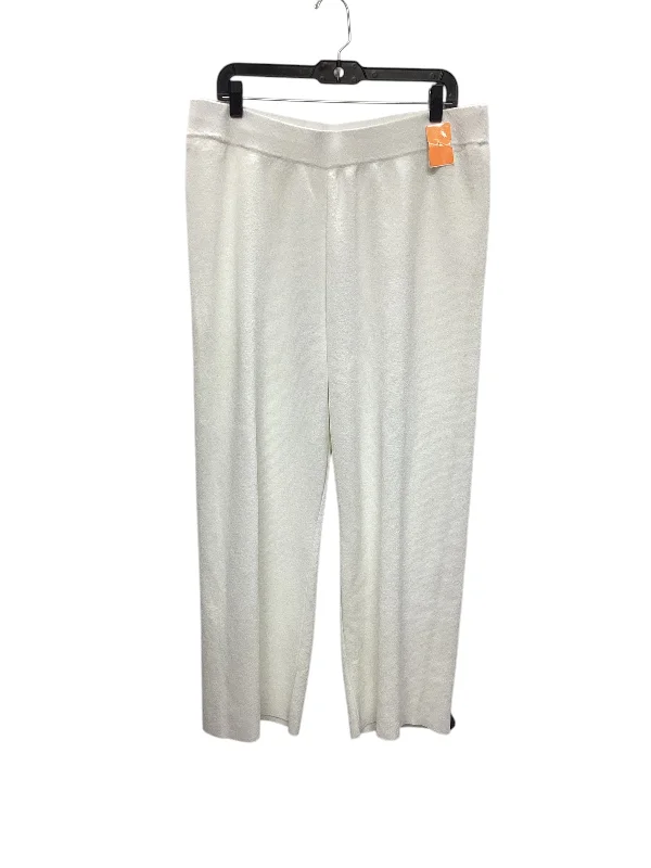 Wide Leg Trouser Pants-Pants Other By Cyrus Knits In Cream, Size: L