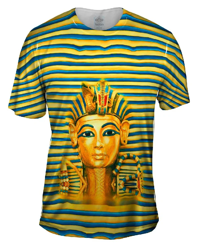 Mindfulness T-Shirt-King Tut Stripes