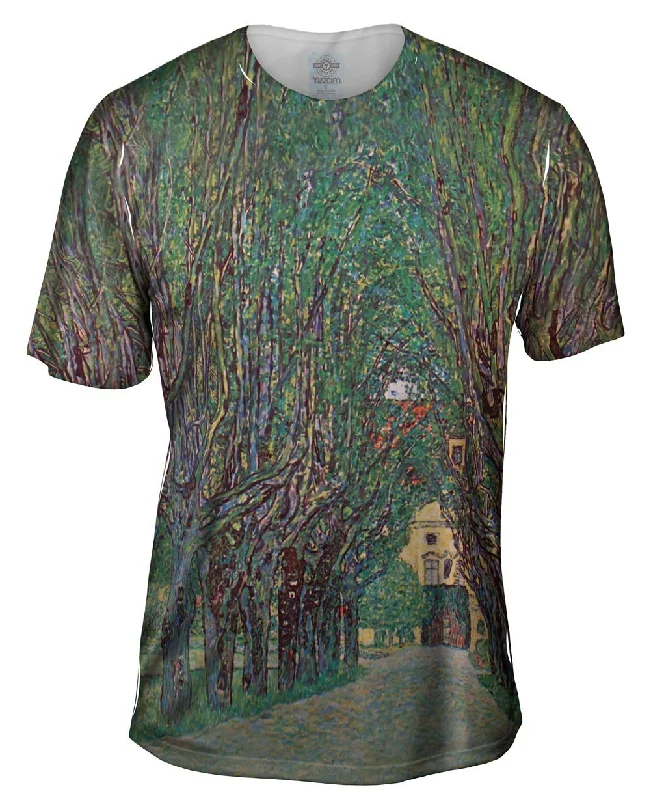 Animal Print T-Shirt-Gustav Klimt - "Avenue Schloss Kaven" (1912)