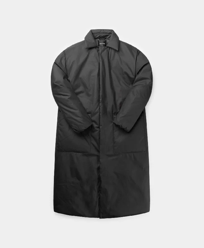 Rainproof Jacket-Jet Black Rano Puffer Coat