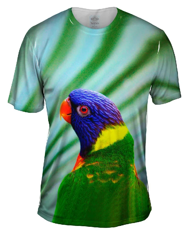 Graphic Art T-Shirt-Spunky Parrot