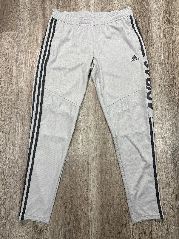 Light Fabric Summer Pants-Athletic Pants By Adidas In Grey, Size: M