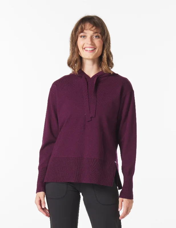 Warm Winter Long Sleeve-Elite Hoodie: Mulberry