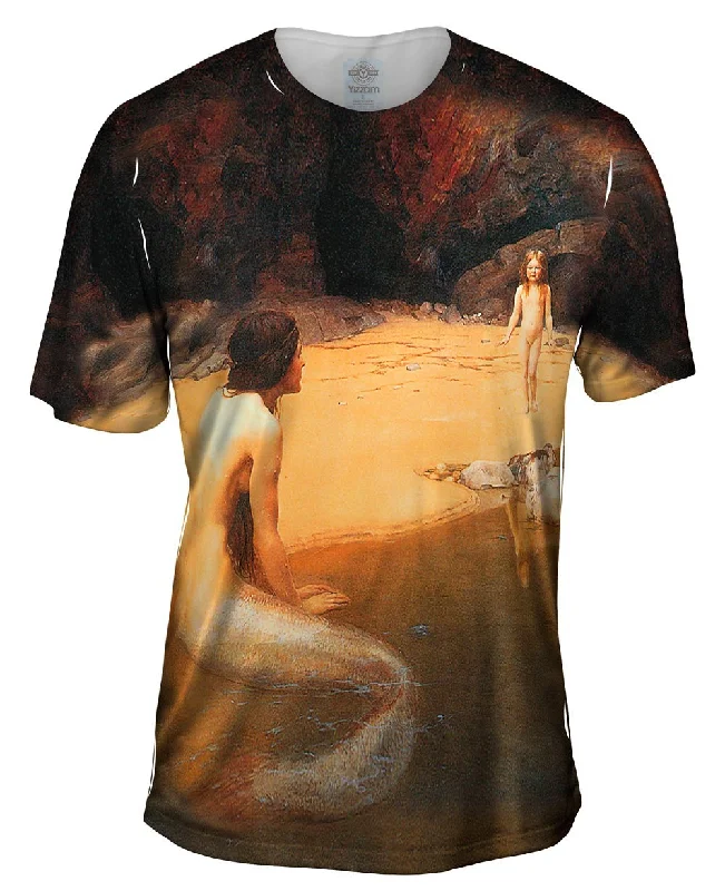 Movie Quote T-Shirt-John Collier - "Mermaid And Child Beach"