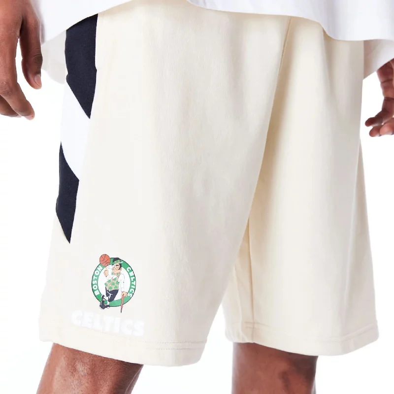 Summer Casual Shorts-Boston Celtics NBA Panel Stone Oversized Shorts