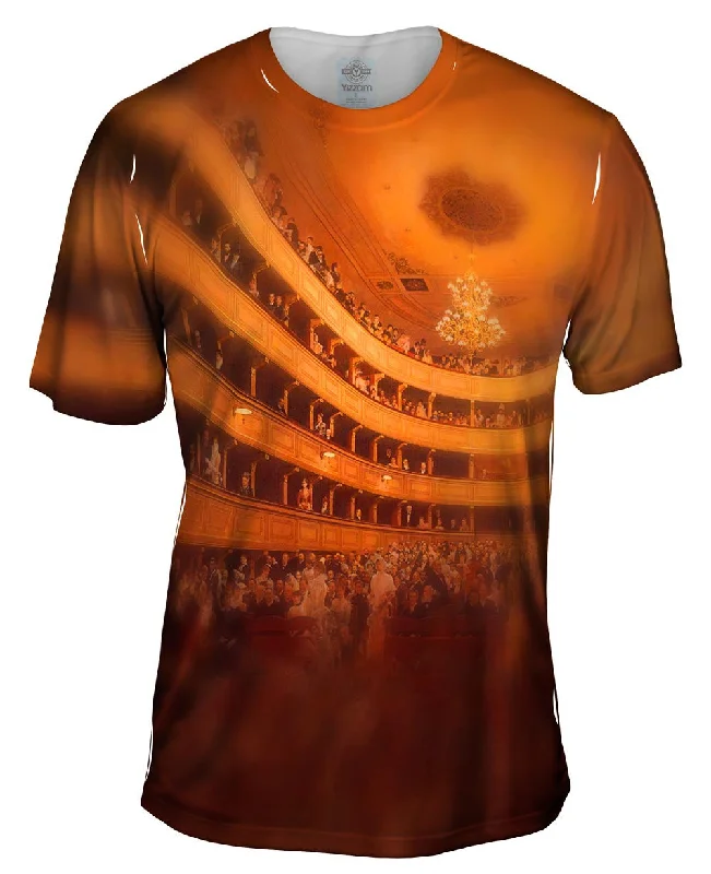 Beach T-Shirt-Gustav Klimt - "The Old Burgtheater" (1889)