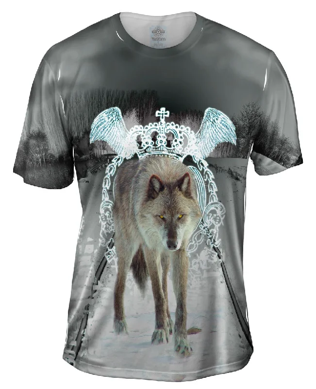 Artistic Design T-Shirt-Rail Wolf