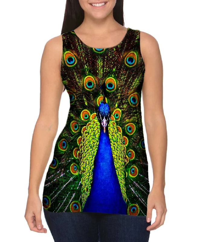 Slim Fit Tank Top-Peacock