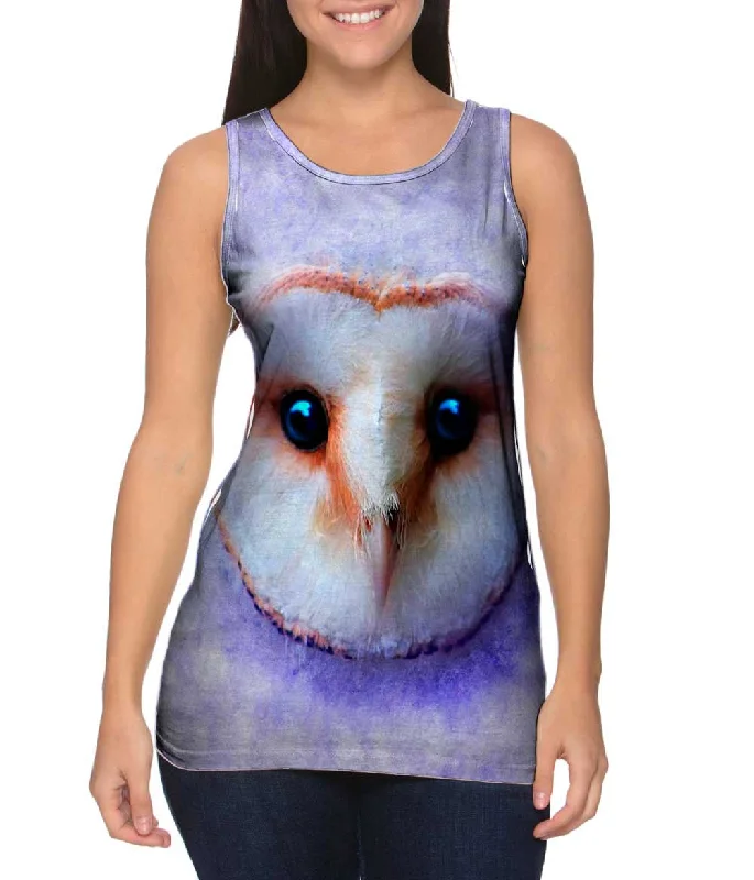 Comfortable Running Vest-Owl Face Violet