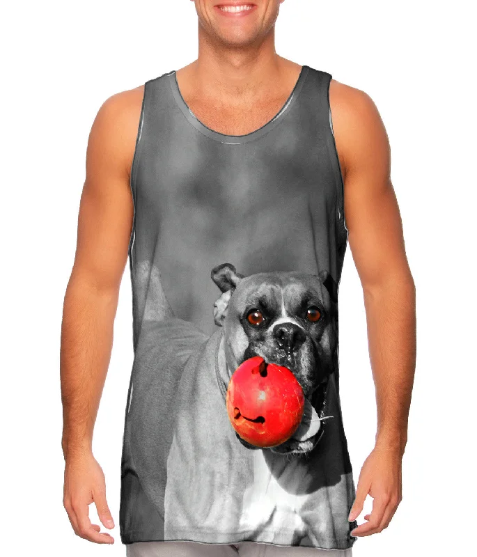 Relaxed Fit Tank-My Ball Mean Boxer