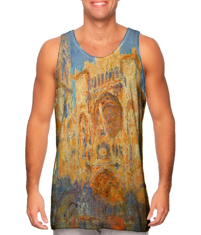 Casual Ribbed Vest-Monet -"Rouen Cathedral Sunset" (1893)