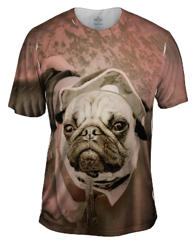 Inspirational Graphic T-Shirt-Pirate Beach Pug