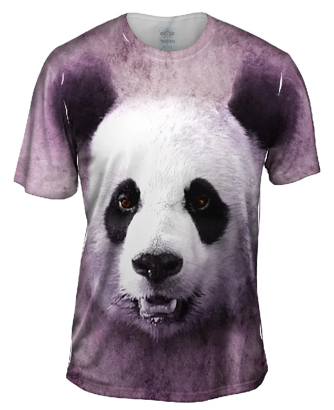 Cityscape T-Shirt-Panda Face Violet