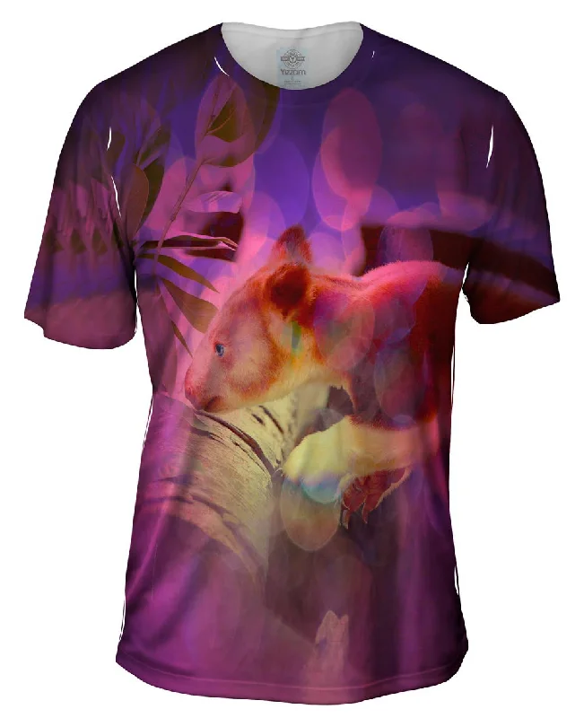 Animal Print T-Shirt-Purple Tree Kangaroo