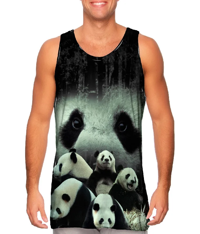 Customizable Tank Top-Panda 004