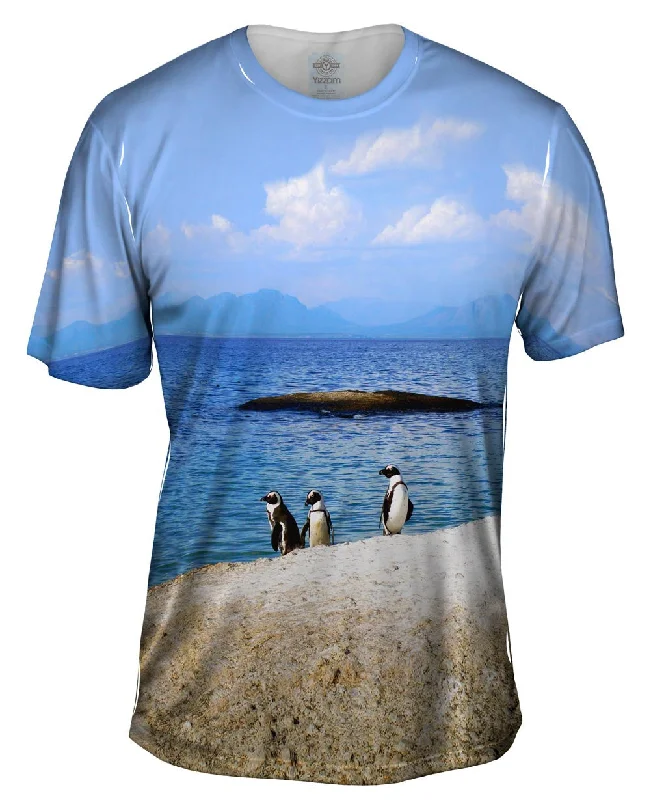 Simple Plain T-Shirt-Salimfadhley African Penguins