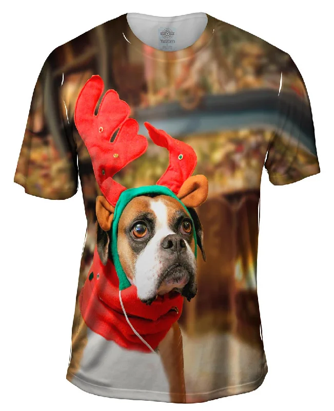 Fun Style T-Shirt-Santas Little Boxer