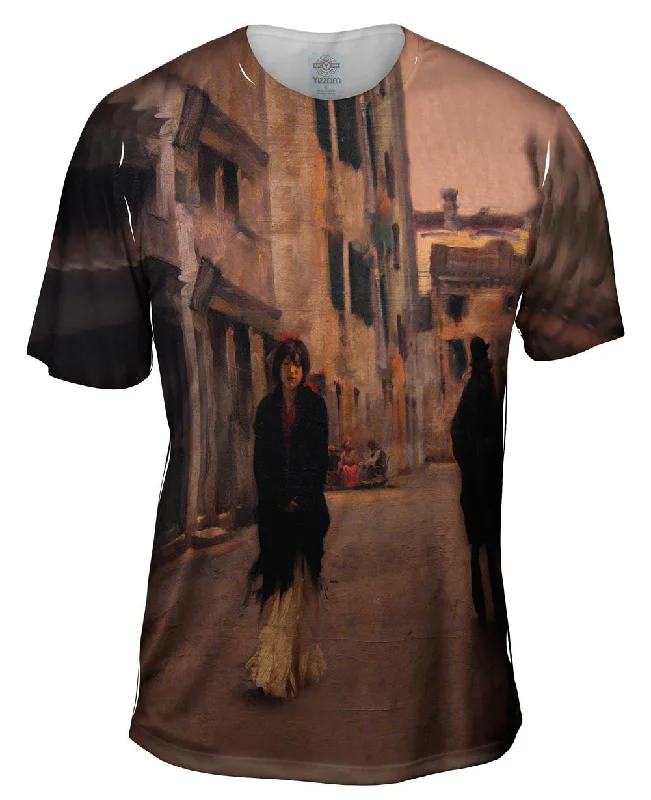 Fitness Fanatic T-Shirt-Sargent -"Street in Venice II" (1882)