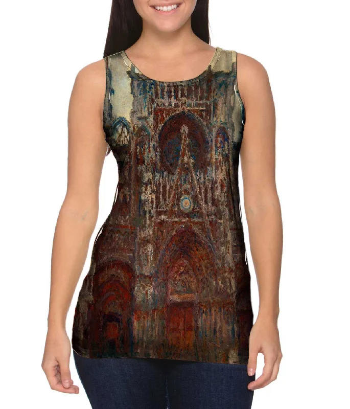 Adjustable Strap Tank-Monet -"Roun Cathedral Evening" (1894)