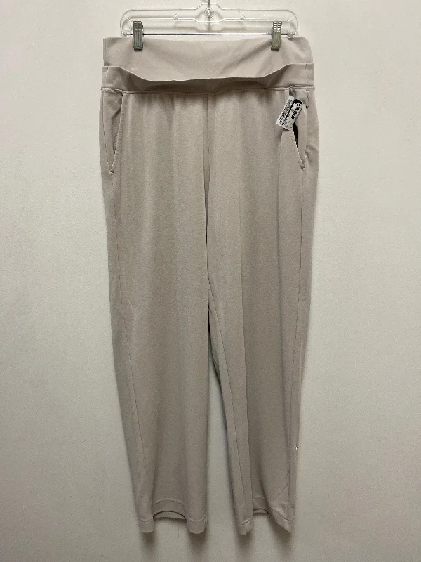 Casual Linen Trousers-Athletic Pants By Athleta In Cream, Size: L