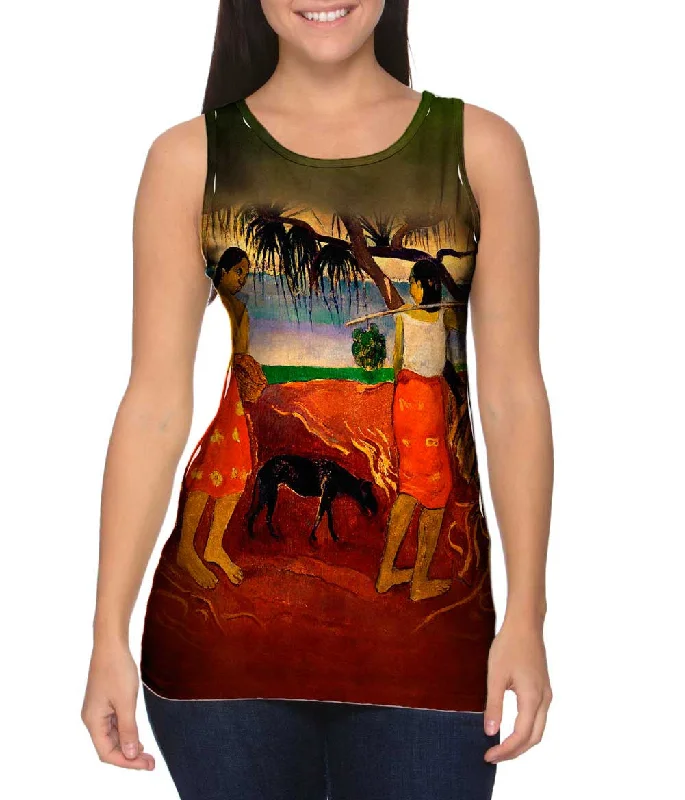 Fashion Tank Vest-Paul Gauguin - "Raro Te Oviri" (1891)