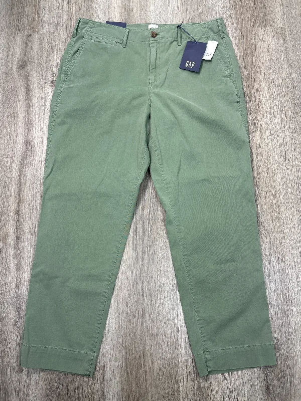 Wide Leg Trouser Pants-Pants Cargo & Utility By Gap In Green, Size: Xl