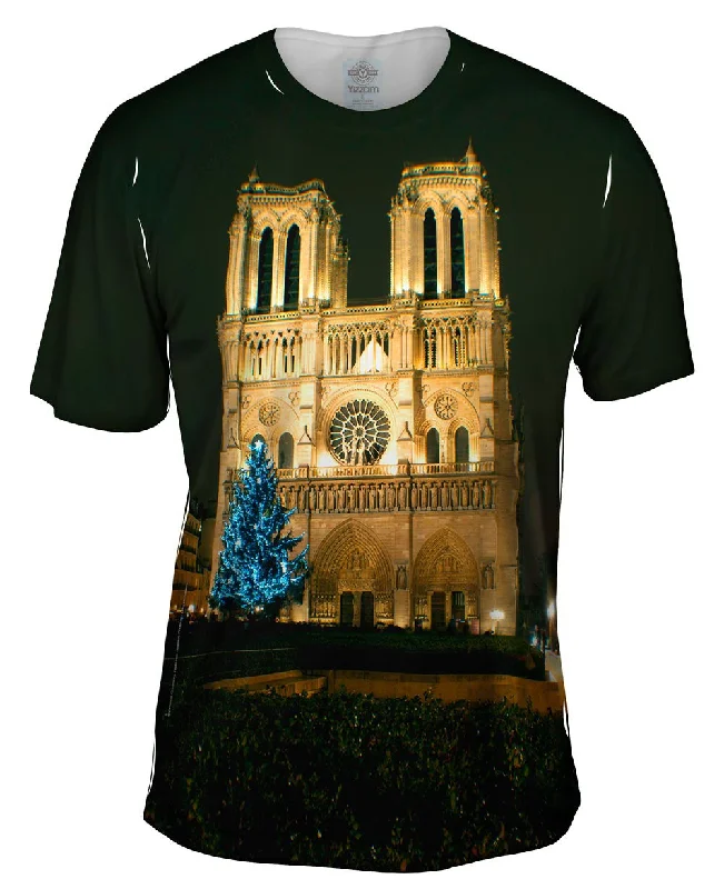 Motivational Quote T-Shirt-Notre Dame Blue Tree