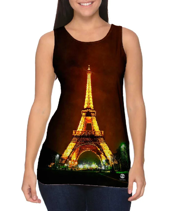 Vintage Muscle Tank-Paris Dream At Night