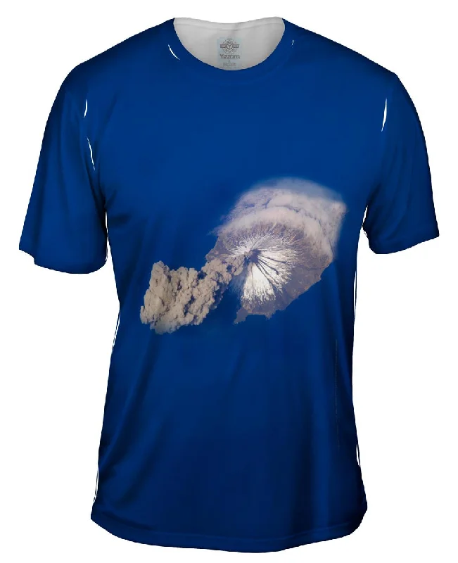 Band Logo T-Shirt-Space Aleutian Islands Alaska Volcano