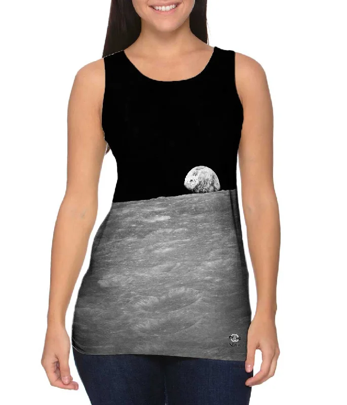 Soft Cotton Tank-NASA Earth Rise Apollo 8