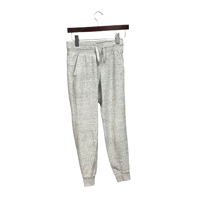 Graphic Print Sweatpants-Athletic Pants By Lululemon In Grey, Size: S