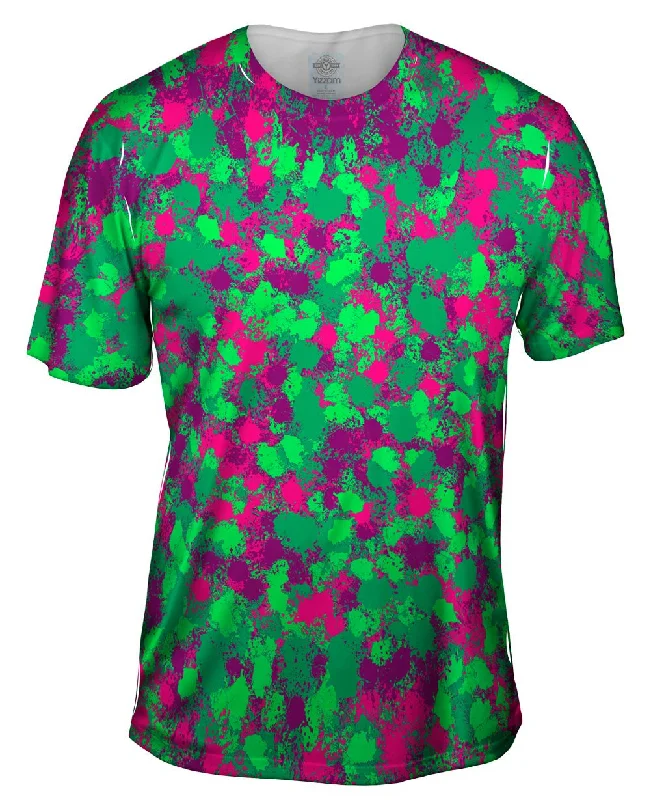 Star Wars T-Shirt-Paint Splatter Madness Green Pink