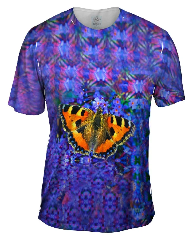 Positive Vibes T-Shirt-Graceful Orange Butterfly