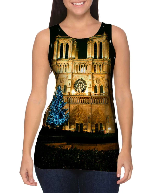 Eco-Friendly Sleeveless Top-Notre Dame Blue Tree