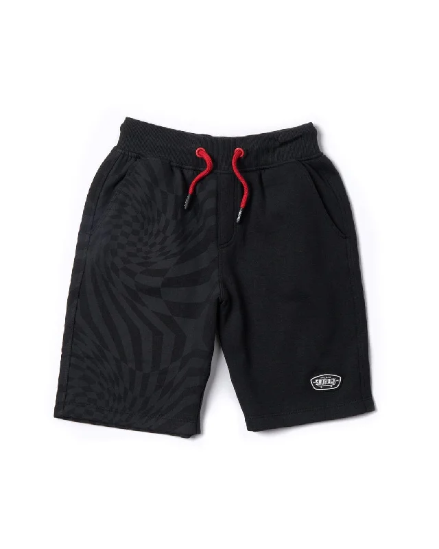 Loose Fit Shorts-Rip It - Recycled Kids Sweatshort - Black