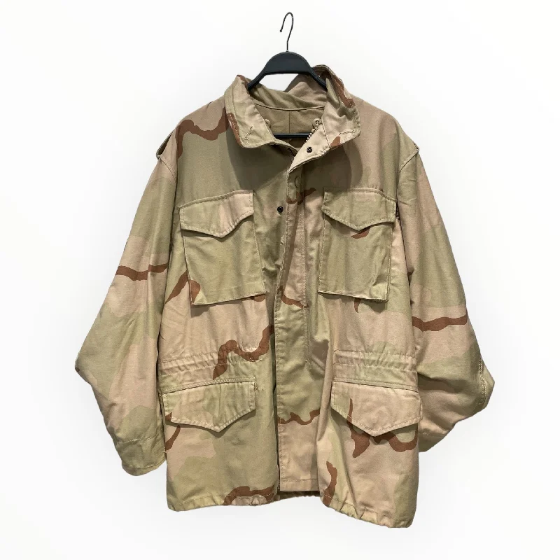 Soft Fleece Jacket-MILITARY/Jacket/L/Cotton/KHK/Camouflage/