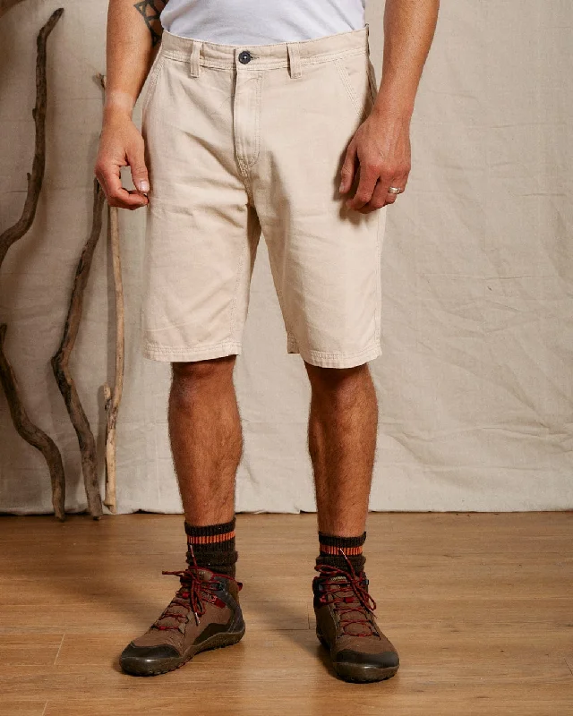 Casual Cotton Shorts-Sennen - Mens Chino Short - Cream