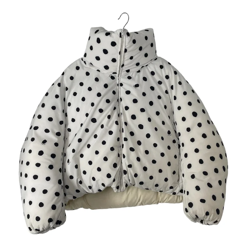 Zip-Up Hoodie Jacket-MARNI/Jacket/S/Polyester/WHT/Polka Dot/MARNI 'POLKA DOT' PUFFER