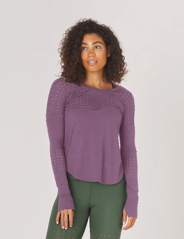 Soft Jersey Long Sleeve-Mood Long Sleeve: Berry Wine