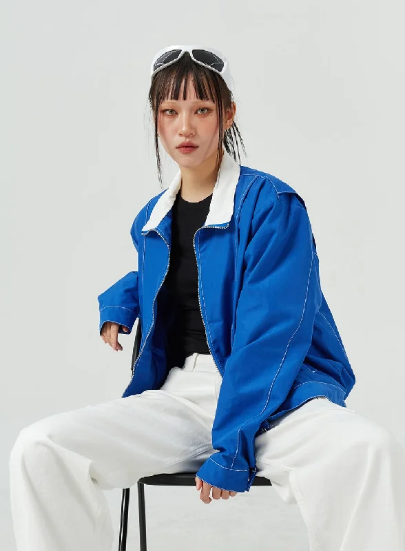 Sporty Running Jacket-Oversized Jacket Unisex CM313