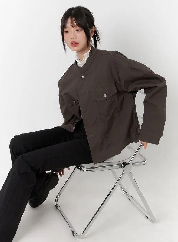 Eco-Friendly Jacket-Comfy Oversized Polyester Coat CS412