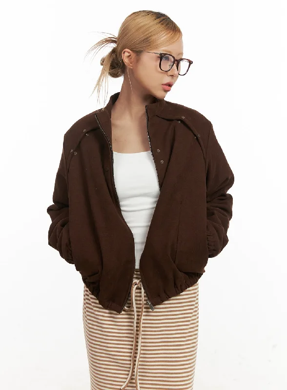 Trench Coat Jacket-Relaxed-Fit Suede Jacket CJ508